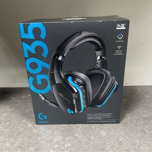 Logitech - G935 RF Wireless Gaming Headset with Microphone (Black) BNIB